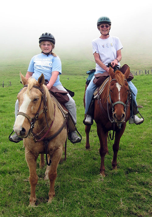 withShelbyriding horses